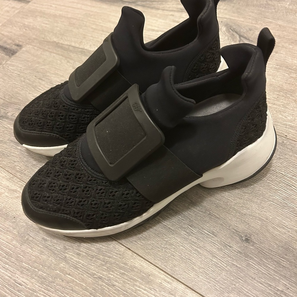 Roger Vivier Black Slip-On Athletic Sneakers
